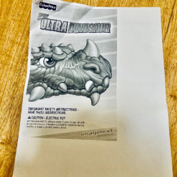 Remote Controlled Imaginext Spike The Ultra Dinosaur Dino PLUS Fisher-Price Imag - Picture 6 of 7